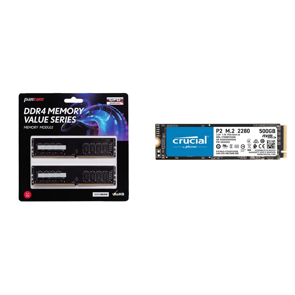 Amazon | 【セット買い】CFD販売 Panram デスクトップPC用 メモリ DDR4